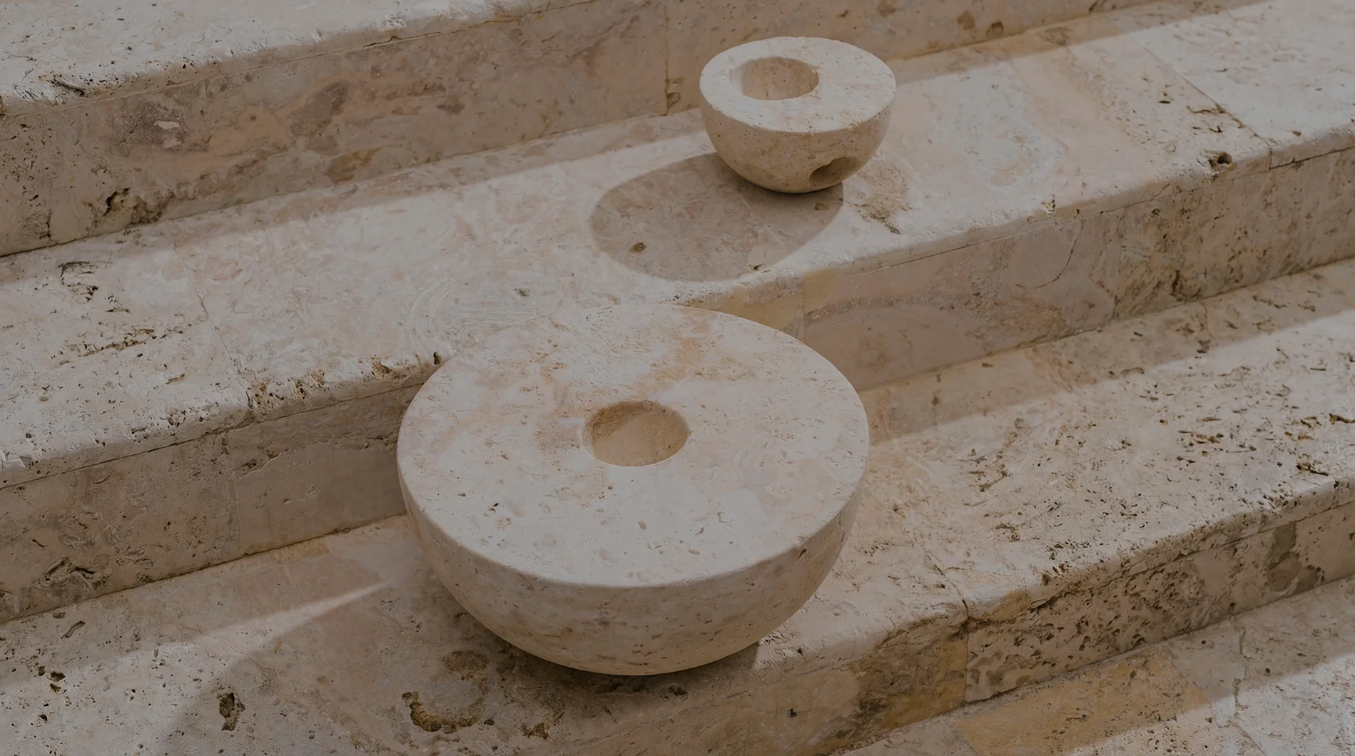 Handcrafted ceramic and glass details from Marchanta NYC brand aesthetic